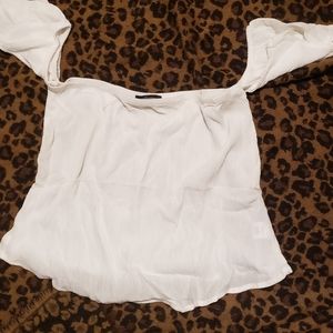 ❤White off the shoulder crop top.  Never been worn.  NWOT
